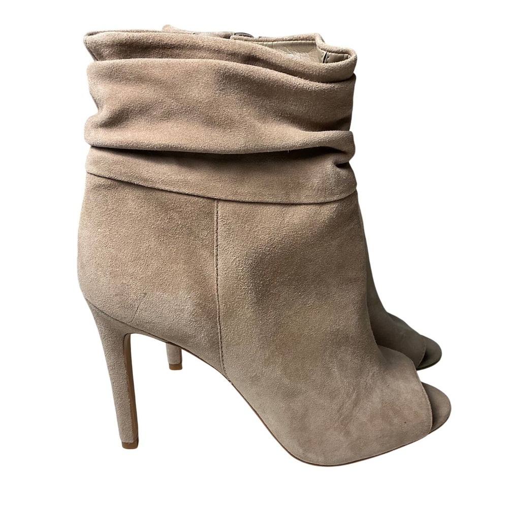 Vince Camuto Women's Suede Leather Peep Toe Ankle Boots Booties Heels Size 10M